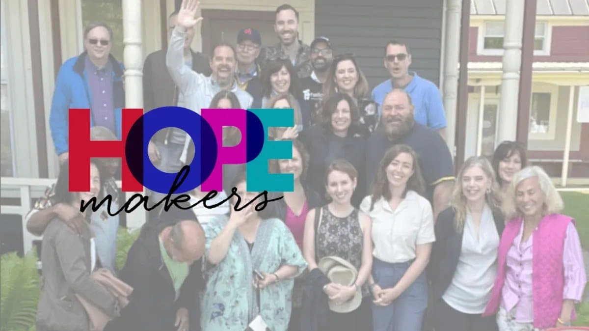 The HopeMakers collective gathered on a porch